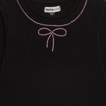 LONG SLEEVE T-SHIRT MAYA BLACK SWAN
