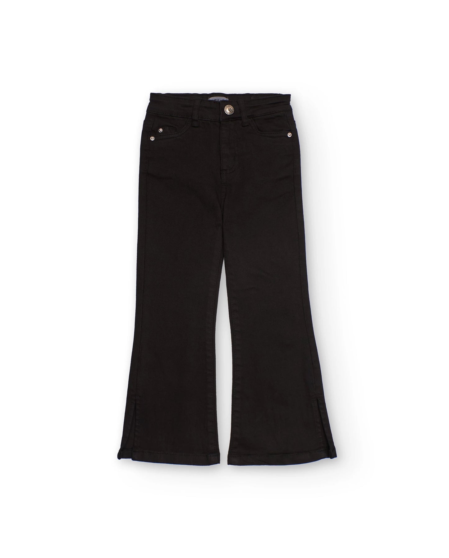 Black flared pants for girls