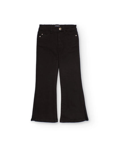 Black flared pants for girls