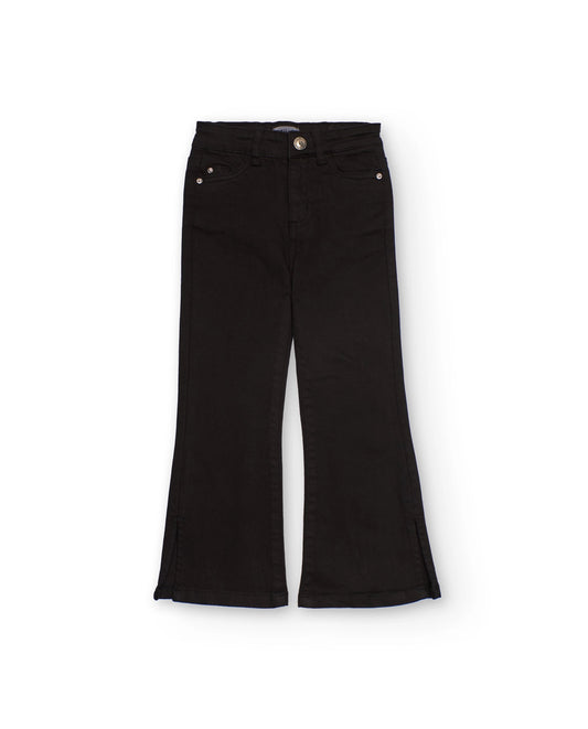 Black flared pants for girls