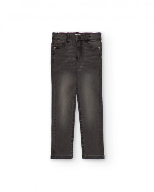 Faded black denim pants for boys