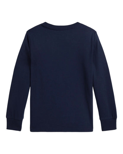Polo Ralph Lauren Blue Boys Bear Graphic Print Long Sleeve T-Shirt