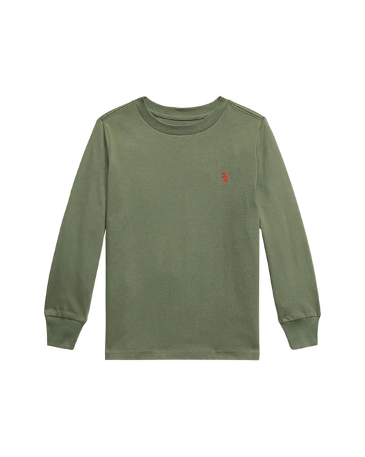 POLO RALPH LAUREN KIDS long-sleeved cotton T-shirt